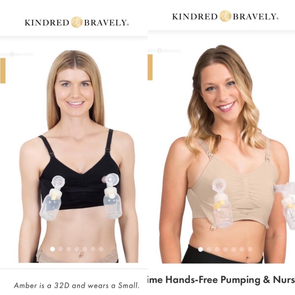 (2) Kindred Bravely Signature Sublime® Contour Hands-Free Pumping & Nursing Bra
